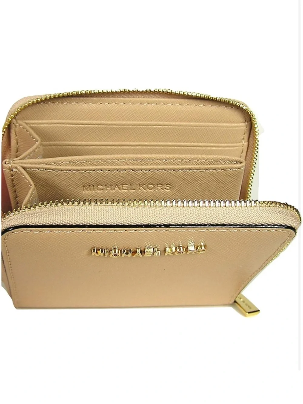 MICHAEL MICHAEL KORS JET SET TRAVEL OYSTER MD ZA CARD CASE-NWT - Picture 2 of 7